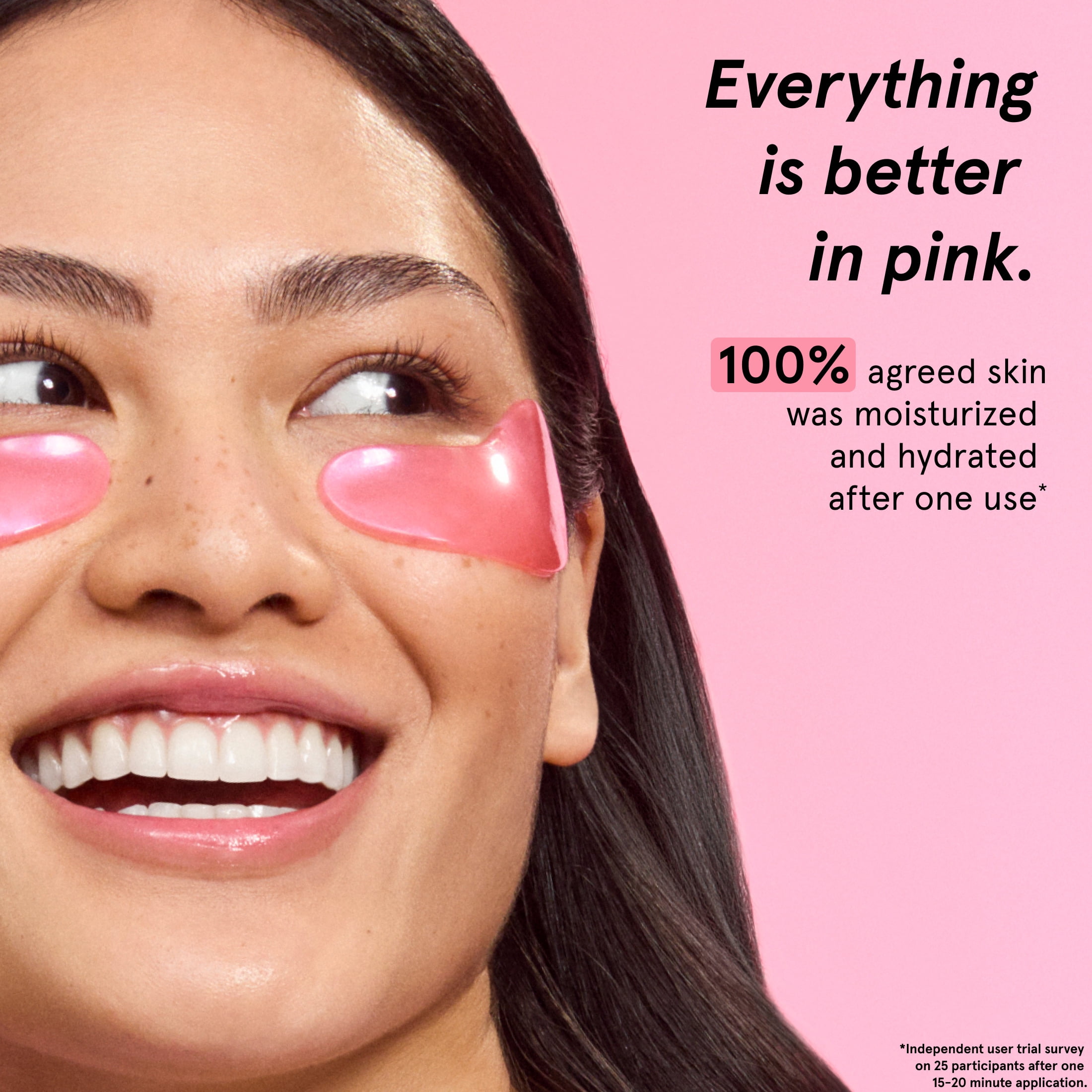 Grace & Stella Moisturizing Eye Masks - Pink 6 pairs