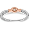 thumbnail image 5 of 14K Two-Tone White & Rose Gold First Promise Diamond Complete Ring (Size 7) Made In India rm5707e-010-wraa, 5 of 5