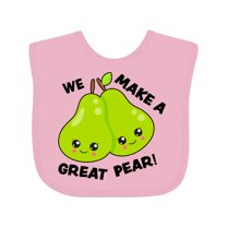 Inktastic We Make a Great Pear Valentine Girls Baby Bib