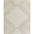 thumbnail image 2 of Unique Loom Outdoor Modern Collection Area Rug - Tambor (7' 10" x 10' Rectangle Gray/Ivory), 2 of 6