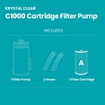 thumbnail image 5 of Intex: Krystal Clear: Cartridge Filter Pump - C1000 - Above Ground Pool Maintenance, GFCI, HydroAeration Tech, Type A Cartridge, Water Clarity 26637EP, 5 of 12