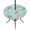 Teal Green, variant on Round Outdoor Tablecloth with Umbrella Hole and Zipper, Teal Red Coastal Tablecloth with Elastic Waterproof, Summer Beach Nautical Sea Turtle Coral Starfish Patio Table Covers for 31" - 35" Tables