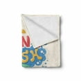 thumbnail image 2 of Saying Soft Flannel Fleece Blanket, Graphic Image Print Vintage Hipster Style Typography Do not Wish for It Work for It, Cozy Plush for Indoor and Outdoor Use, 70" x 90", Multicolor, by Ambesonne, 2 of 6