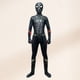 thumbnail image 5 of Disfraz Premium Body de Spider Man para niños, traje de Cosplay Zentai de LICRA para Halloween Kuymtek Negro*Niño 8-9 años para Niño, 5 of 6