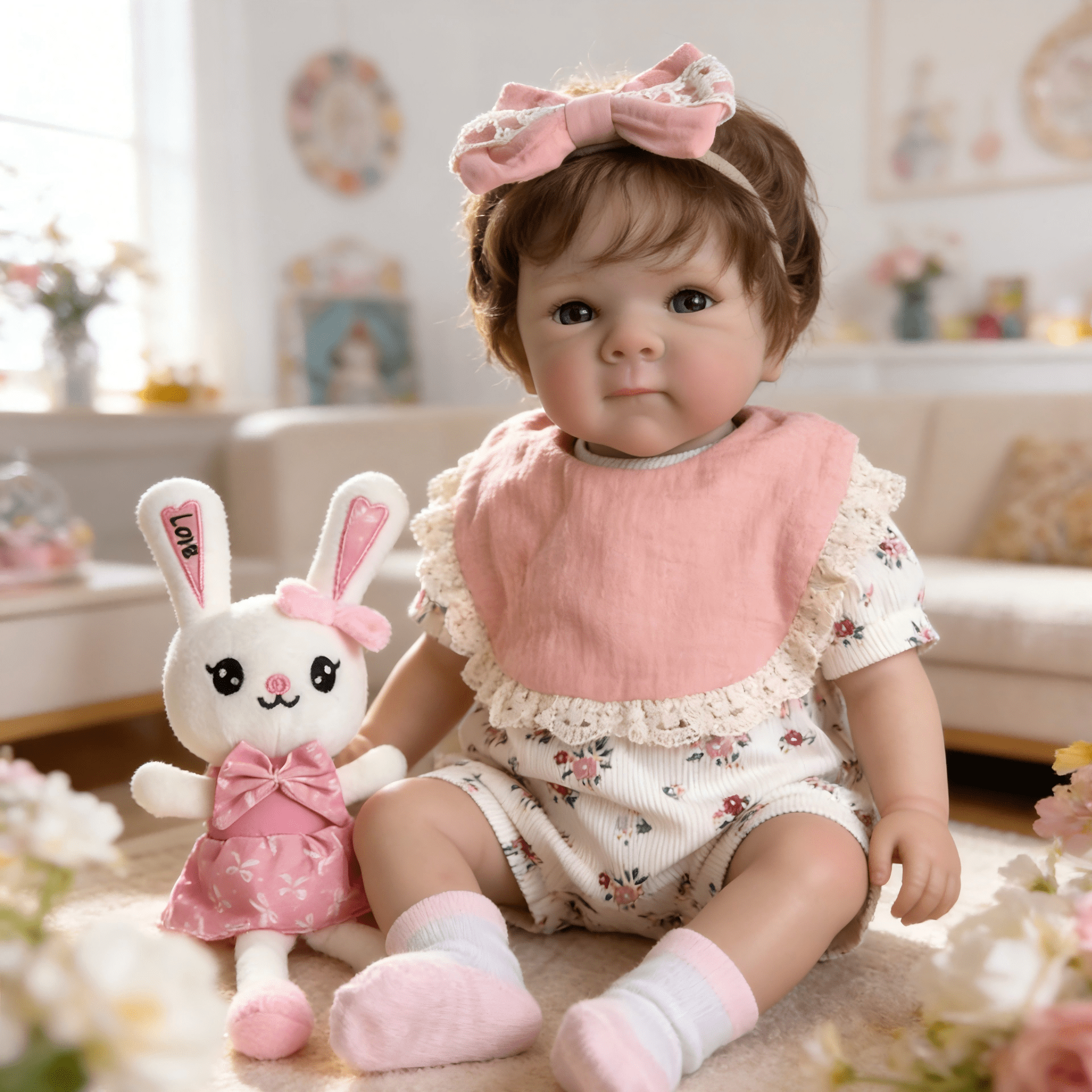 iCradle 18 Inch 46cm Lifelike Reborn Baby Dolls Girls Full Vinyl Body Hand Rooted Hair Washable Realistic Newborn Babies That Look Real Babies Reborn Doll Handmade Birthday Gift for Girls Kids Age 3+