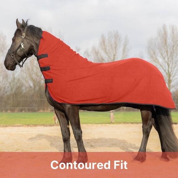 RESISTANCE Long Lasting & Warm Soft Fleece Contour Cooler for Horse