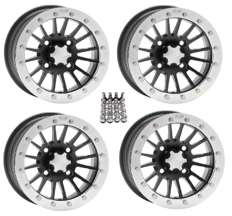 ITP SD Beadlock ATV Wheels/Rims Black 14" Honda Rincon Yamaha Rhino