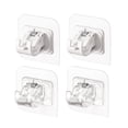 thumbnail image 1 of HLONK Support de Tringle à Rideau Autocollant - Réutilisable Robuste (4 Pcs), 1 of 6