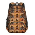 thumbnail image 2 of Bigfoot and Text Brown Pattern Backpack for School, Cute School Bag with Adjustable Shoulder Straps and Padded Back, 16.9"x12.6"x5.9", 2 of 5