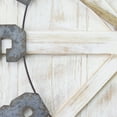 thumbnail image 3 of Stratton Home Decor S11545 Rustic Wood and Metal Farmhouse Mounted Wall Clock, 3 of 4