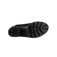thumbnail image 6 of BLISSFUL STEP Women's Boot Rounded Toe Side Zip Combat Block Heel Ankle Boots Black 8.5, 6 of 9