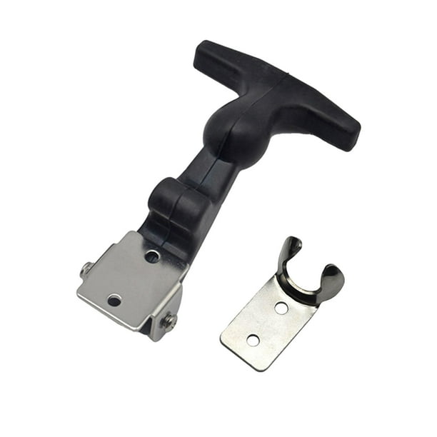 Cerrojo para cubierta de motor de vehículo, manija en T, pestillos, soporte de hebilla, accesorios automotrices, Flexible para caja de carga de capó d M acero al carbono