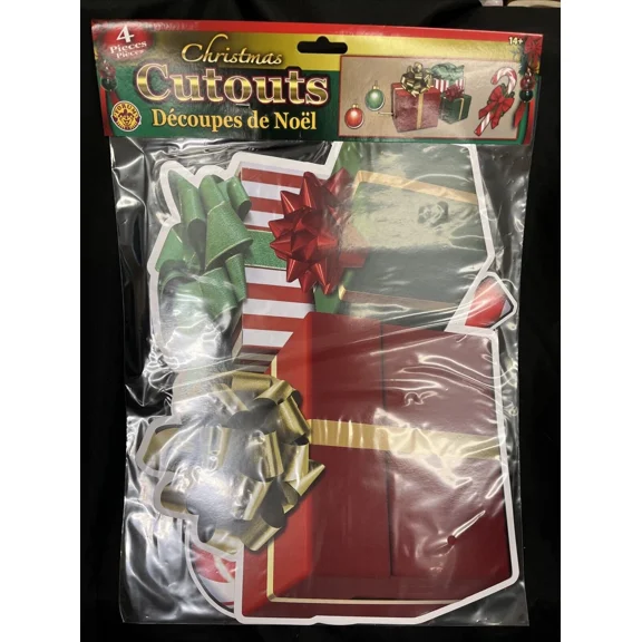 4 Piece Christmas Cutout Set By Forum