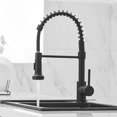 thumbnail image 3 of Grifo de cocina OWOFAN moderno de una sola manija con rociador desplegable, 3 of 7