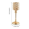 thumbnail image 3 of Xihbxyly Artículos de Cinco Dólares Candelabro de Metal de Cristal con Cuentas de Cristal, Candelabro Alto En Velas Votivas, Elegante Centro de Mesa para Decoración de Bodas y Hogar, 3 of 6