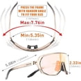 thumbnail image 2 of KAPVOE Photochromic Cycling Sunglasses for Men Women Mountain Bike Sunglasses Sports Goggles UV Protection, 2 of 6