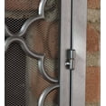 thumbnail image 2 of Plow & Hearth Large Geometric Screen with Doors, 44"W x 33"H - Pewter, 2 of 3