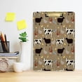 thumbnail image 6 of Coolnut Farm Animals Acrylic Clipboard with Low Profile Gold Metal Clip Standard A4 Letter Size Decorative Clipboards for Office,Jobsite,Medical,School, 6 of 7