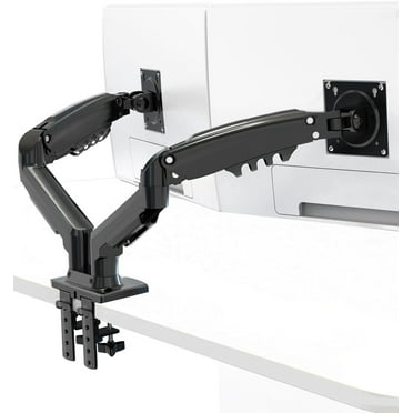 Dual Monitor Wall Mount for 13-32 inch Computer Screens, Gas Spring Monitor Stand Arm for 2 Monitor, Each Arm Holds Max 22 lbs, Full Motion Wall Monitor Mount with VESA 75x75/100x100