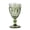 Green A, variant on SDFGTstore Wine Glass Colored Goblet Vintage Pattern Embossed Glasses Goblets for Party Wedding Anniversary