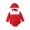 Red1, variant on AherBiu Newborn Baby Girl Christmas Clothes Infant Red Romper Dress Ruffle Star Graphic Long Sleeve Bodysuit