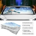 thumbnail image 5 of Bingfone Christmas Snowman In The Snow Car Windshield Sun Shade Protector Keep Your Vehicle Cool Sun Shield Visor Cover Foldable For Car Truck Suv-Small, 5 of 9