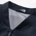 thumbnail image 5 of Men's Lightweight Bomber Jacket Plaid Causal Fashion Stylish Windbreaker Light Jacket with Zipper Pocket Size 4XL Dark Blue-C, 5 of 9