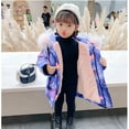 thumbnail image 4 of Girls Fall Jackets Toddler Kids Girls Winter Fashion Thick Coat Hooded Down Zipper Outwear Jackets New Fall Jackets Winter Outerwear Blue 90, 4 of 8