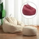 thumbnail image 3 of Elegante Funda Impermeable de Puf, Onizador Multis de de Peluche, Bolsa de Almacenamiento con Cremallera para Patio, Terraza , roja yotijar Funda de almacenamiento de puf, 3 of 10