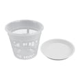 thumbnail image 4 of Transparent Root-Controlled Orchid Planting Pot Plastic Flower Pot Orchid Planter Flowerpot Tray Plant Growth Container Box 190mm, 4 of 10