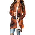 thumbnail image 2 of Women's Halloween Printed Cardigan Long Sleeve Open Front Knit Outwear Over Coats Plus Size Knit Sweater Top, 2 of 7