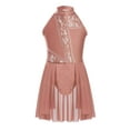 thumbnail image 1 of zdhoor Robe de Danse Lyrique Moderne pour Filles, Robe Justaucorps en Dentelle Florale, Jazz Latin, Ballet, Dacre, Rose Poussiéreux 10, 1 of 7
