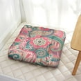 thumbnail image 7 of Meditation Cushion with Paisley Pattern, Boho Square Floor Pillow for Yoga and Relaxation 22 x 22, 7 of 7