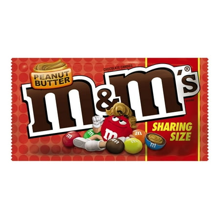 M&M'S Peanut Butter Chocolate Candy, 2.83 oz