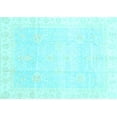thumbnail image 1 of Ahgly Company Indoor Rectangle Oriental Light Blue Traditional Area Rugs, 7' x 9', 1 of 4