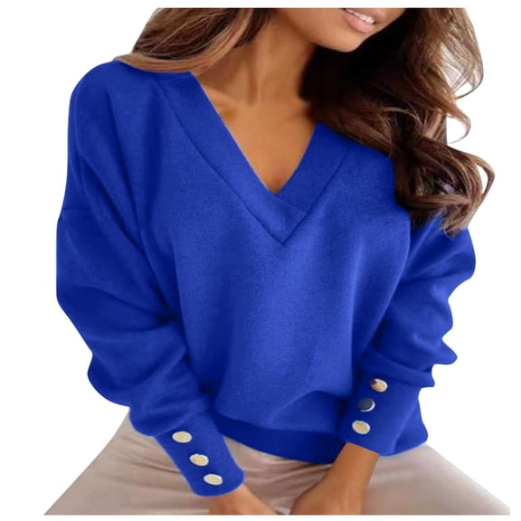 Womens Crewneck Sweatshirt Cotton Soft Lined Pullover Casual Fall Winter Clothes Vintage Graphic Trendy Streetwear Tops