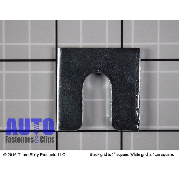 Auveco # 3155 Shim 1-1/4" X 1-1/8" X 1/16" With 3/8" Slot Zinc. Qty 100.