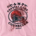 thumbnail image 2 of Friday The 13Th Camp Counselor Victim Women's T Shirt, Pink, X-Large, 2 of 6