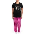 thumbnail image 4 of CafePress - Old English Sheepdog Women's Dark Pajamas - Women's Short Sleeve Print T-Shirt and Pants Dark Cotton Pajama Set, 4 of 7
