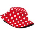 thumbnail image 3 of Yuanlong Unisex Bucket Hat Wide Brim Polka Dot Sun Hat Classic Stylish Daily Outdoor Streetwear Hat, 3 of 4