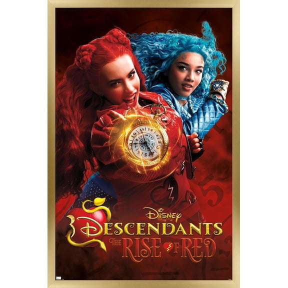 Disney Descendants: The Rise of Red - Time Wall Poster, 14.725" x 22.375" Framed