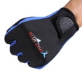 thumbnail image 3 of 1 par de guantes de neopreno antideslizantes para buceo, snorkel, surf, deportes acuáticos, color negro y azul, talla L, 3 of 9