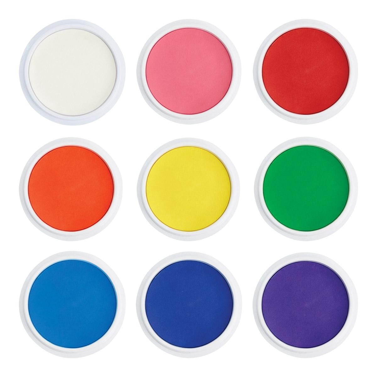 Kaplan Early Learning Company Washable Jumbo Stamp Pad - Set of 9