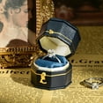 thumbnail image 2 of TAIMY Engagement Ring Box, Vintage Octagonal Ring Box, Single Slot Design, Suitable for Weddings, Proposals, Engagements(Blue), 2 of 6