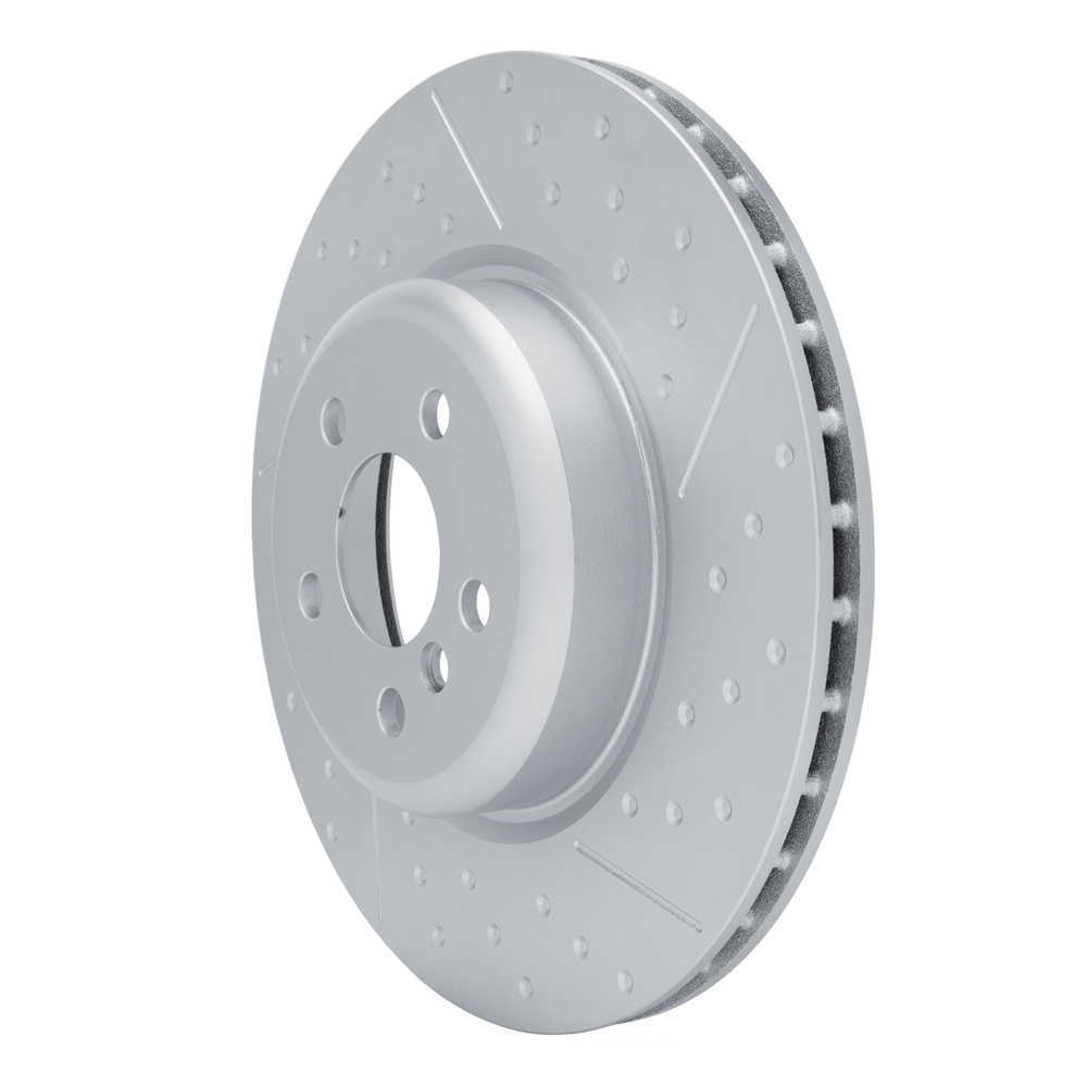Dynamic Friction Company 644-31197D DFC Geospec Coated Rotor - Dimpled And Slotted