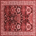 thumbnail image 1 of Ahgly Company Indoor Square Oriental Red Industrial Area Rugs, 7' Square, 1 of 4