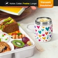 thumbnail image 6 of Clytem 8oz Thermo for Hot Food, Small Insulated Lunch Container XJ - White Heart, 6 of 7