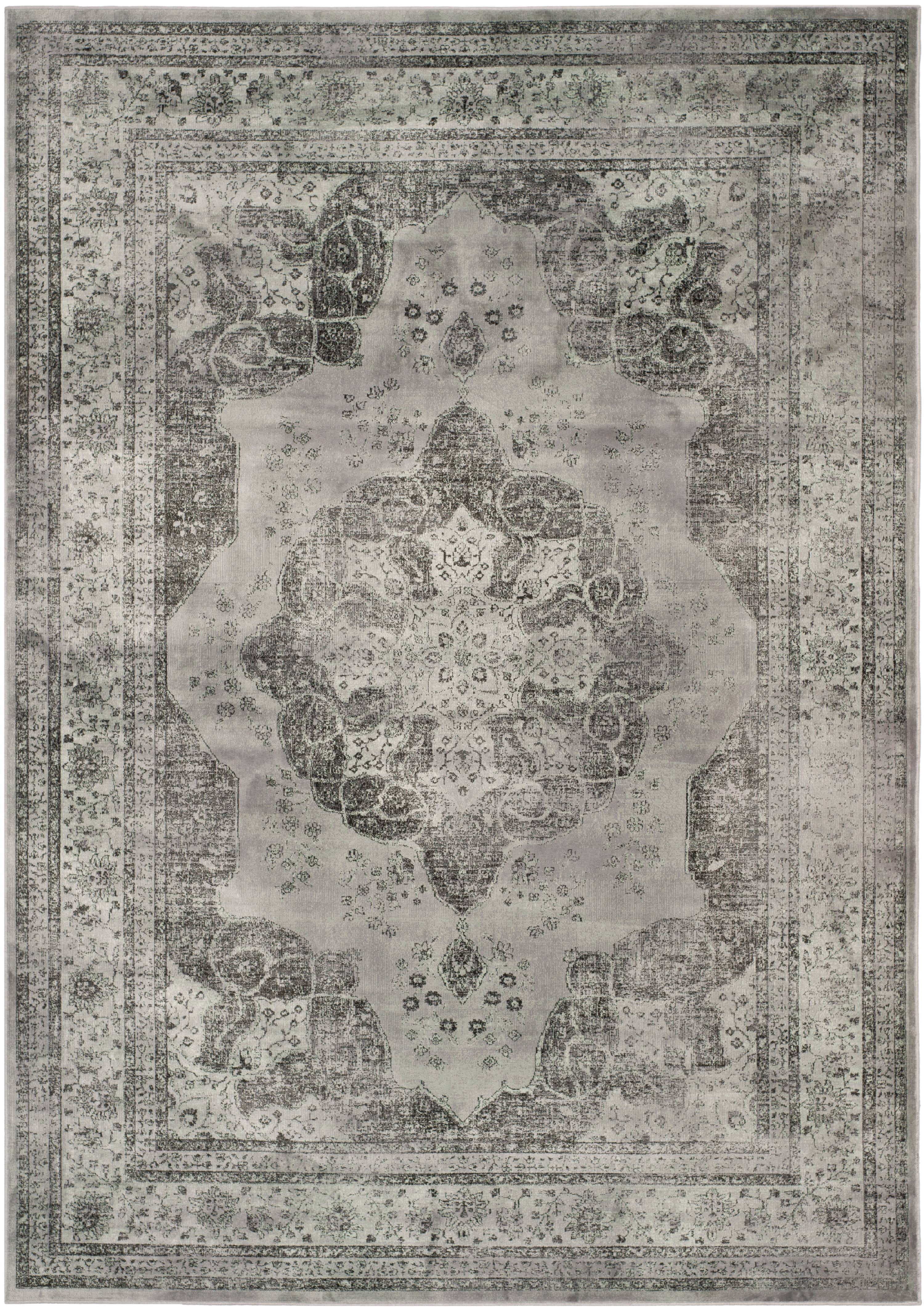 SAFAVIEH Vintage Lamont Traditional Area Rug, Grey/Multi, 6'7" x 9'2"