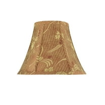 Aspen Creative 30156 Transitional Bell Shape Spider Construction Lamp Shade in Copper, 12" wide (6" x 12" x 9 1/2")