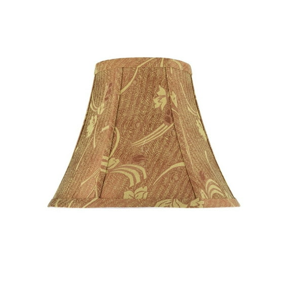 Aspen Creative 30156 Transitional Bell Shape Spider Construction Lamp Shade in Copper, 12" wide (6" x 12" x 9 1/2")